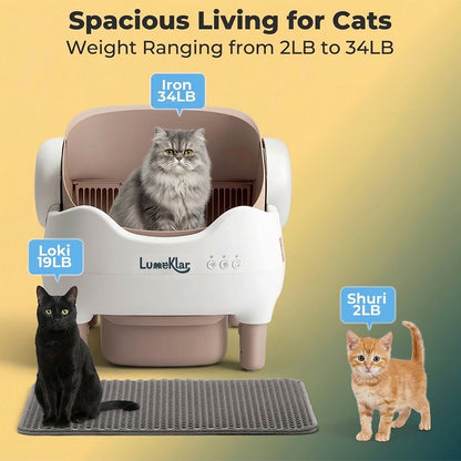 Kelvaro PureCycle™ | Automatic Self-Cleaning Litter Box with Odor Sterilization