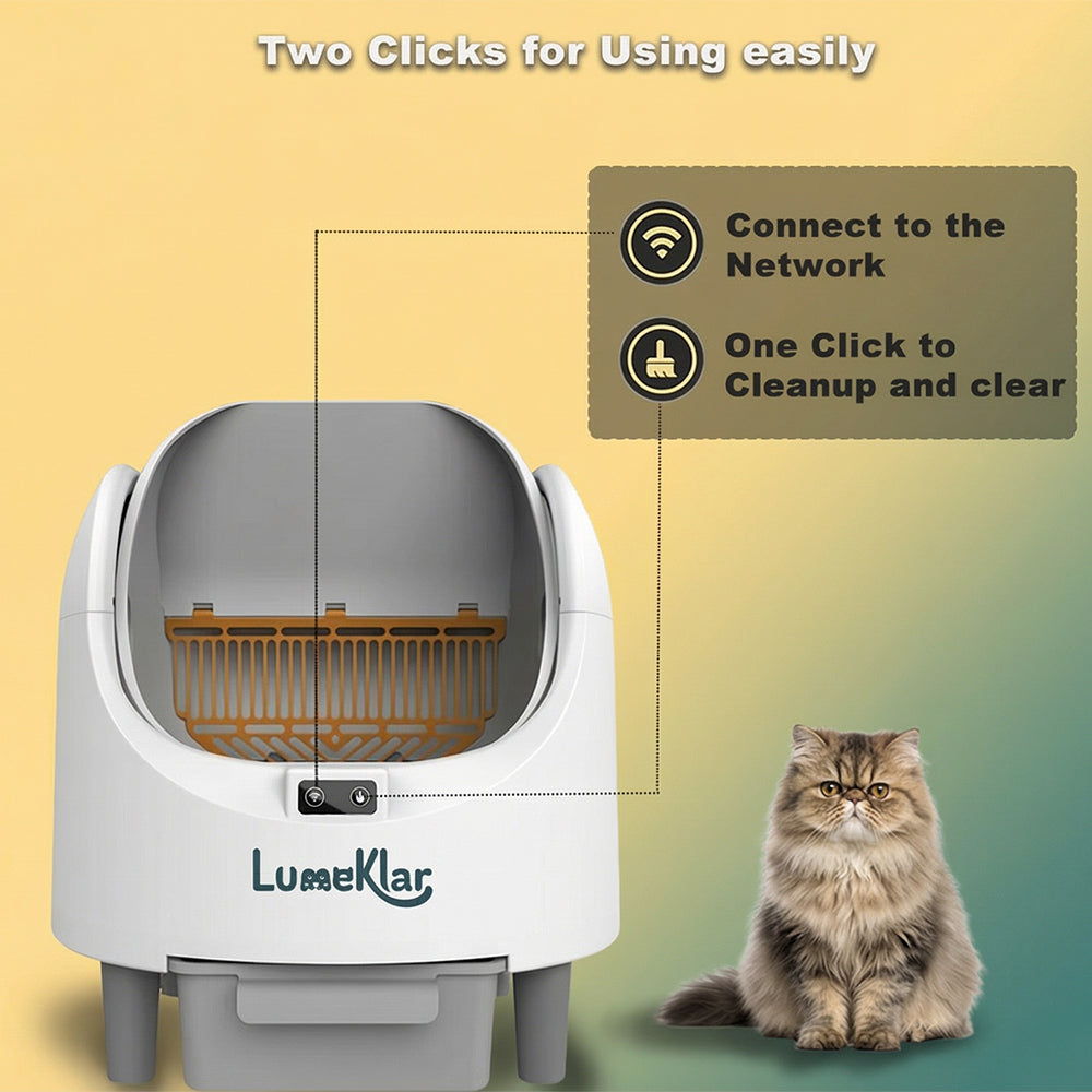 Kelvaro OmniClean™ Pro | Smart Self-Cleaning Litter Box with App Control